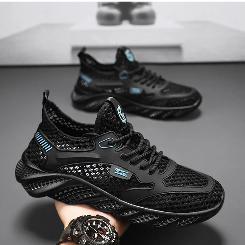 Outdoor Shoes Summer Thin Breathable Mesh Hollowed Out Shoes/for Men's Lightweight Sneakers Sports Running Shoes