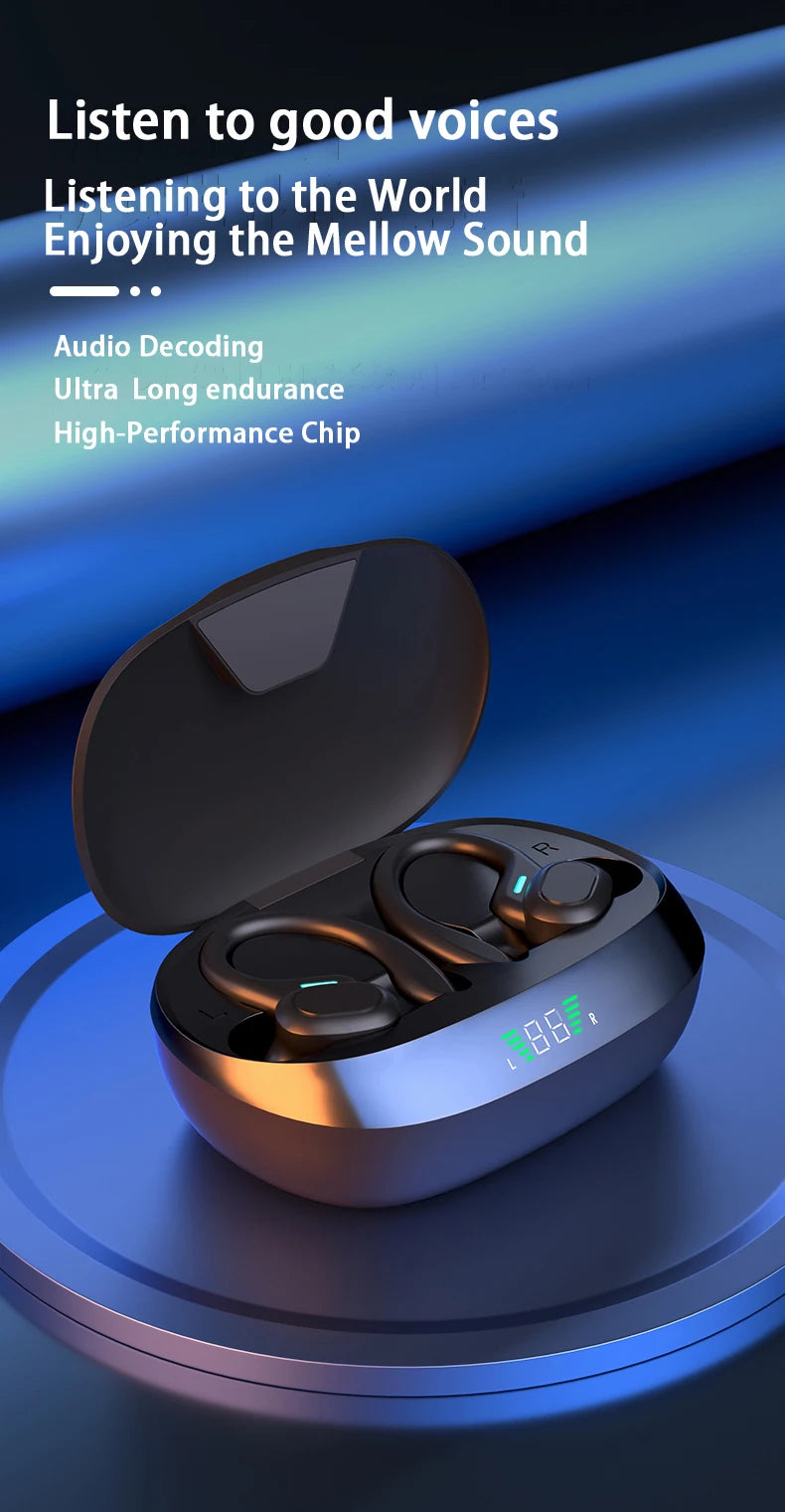 SHUKE Bluetooth Earbuds Wireless Earphones Sport EarHook Headset/9D Hifi Stereo Sound Waterproof Headphones In Ear With Micphone