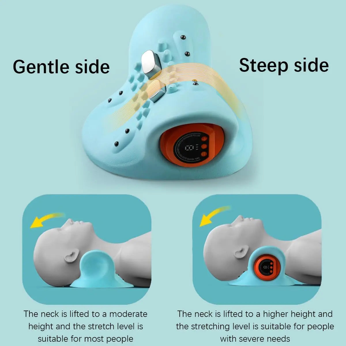 1PCS neck massager finger pressure neck massager with electric shoulder/and neck massage pillow