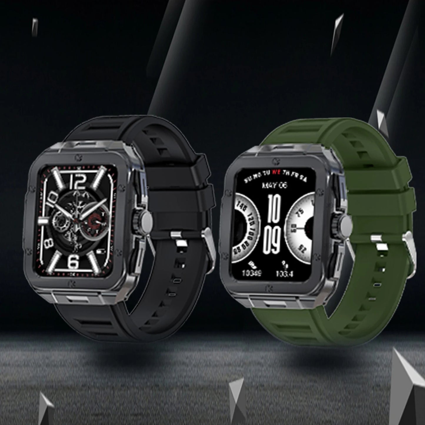 1.85" Touchscreen Smartwatch With 350mAh Battery/Call and Message Alerts Fitness Tracking, Smart Watch For Android & Iphone