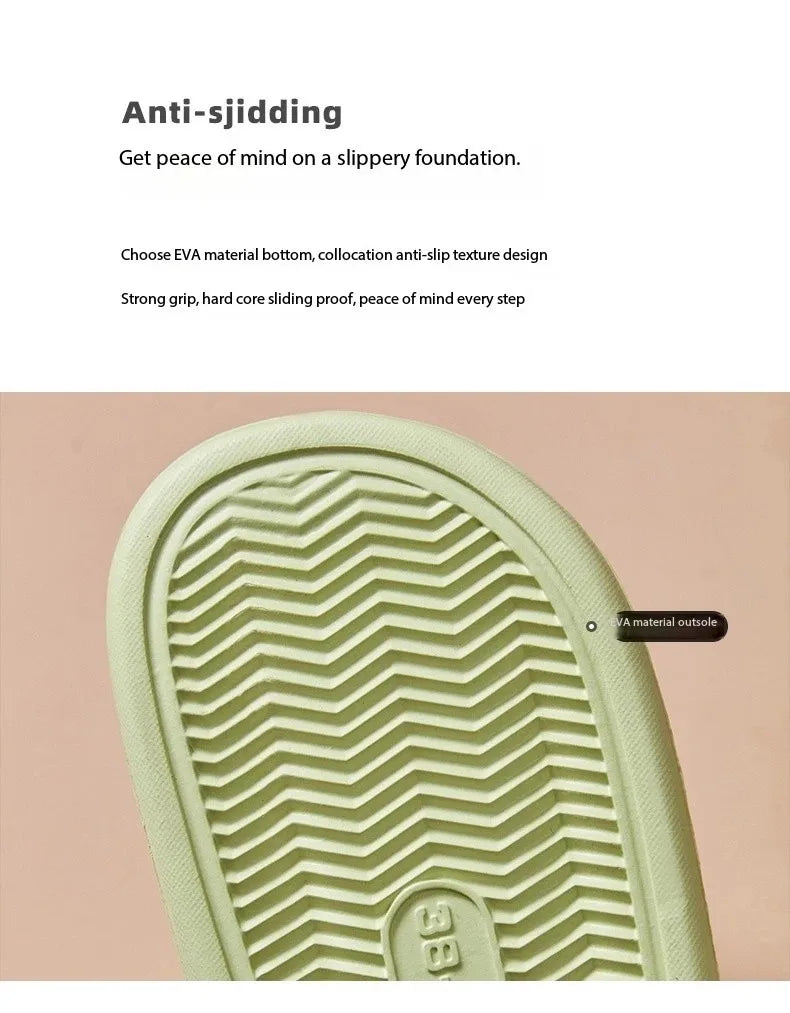 Soft Sole Massage Shower Shoes for Women Waterproof/Non-slip Home Leisure Fashion Bathroom Slippers