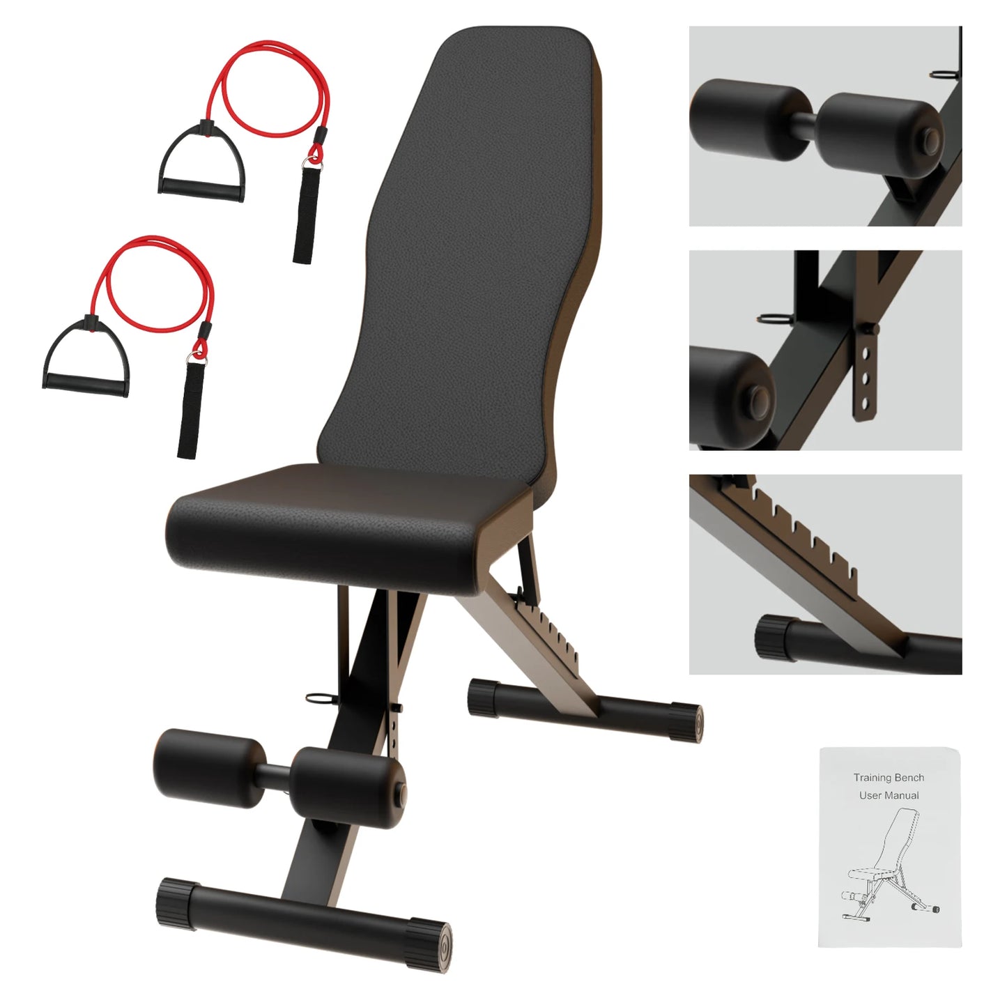 Adjustable Weight Bench for Full Body Workout Multifunctional/Strength Training Dumbbell Bench Press Foldable 1000 lbs Capacity