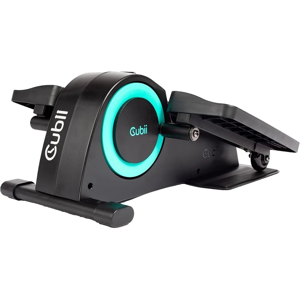 Under Desk Elliptical Mini Bike Pedal Exerciser Adjustable Fitness Machine/Home Office Workout Low Impact Leg Exerciser LCD