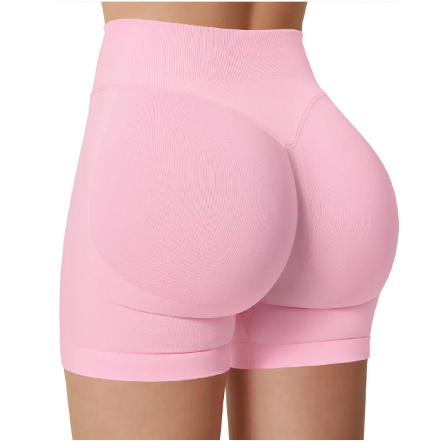 Summer High Waisted Yoga Shorts Fashionable/and Sexy Running Fitness Pants Solid Color Yoga Leggings