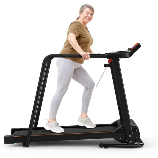 Walking Treadmill with Long Handles for Seniors Treadmills for Home/300 lbs Capacity Recovery Fitness Exercise Machine