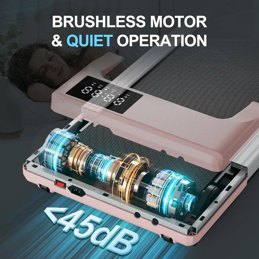 Walking Pad Treadmills for Home Office Under Desk Walk Mat with APP/and Remote Control 3 in 1 Portable Exercise Equipment