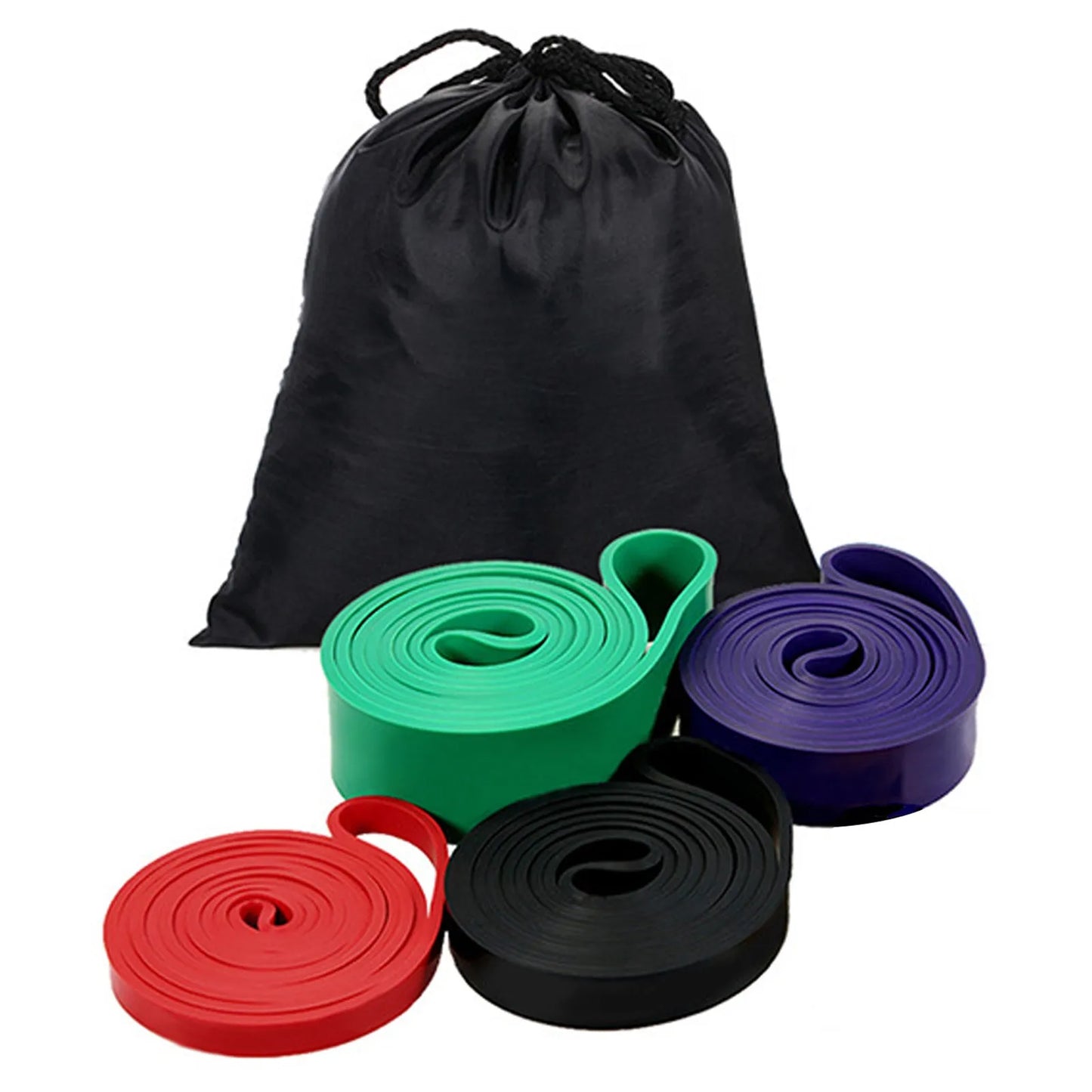 4pcs Loop Elastic Resistance Bands Weight Lifting Bands/Powerlifting Bands Pullup Assistance Bands Yoga Stretch Bands