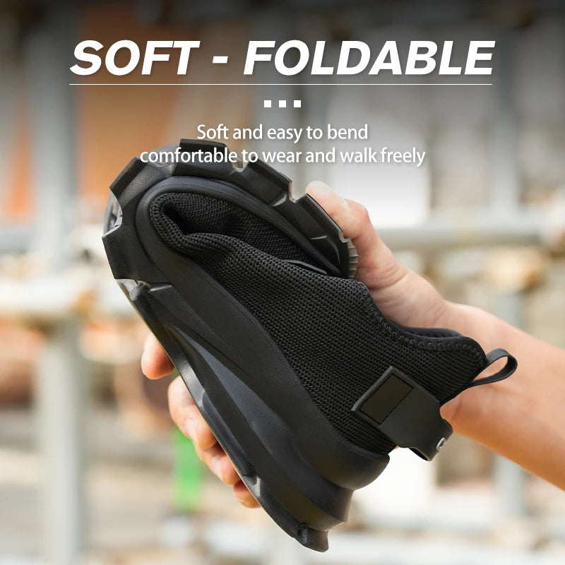 Soft-soled comfortable anti-smash/anti-puncture and breathable safety shoes