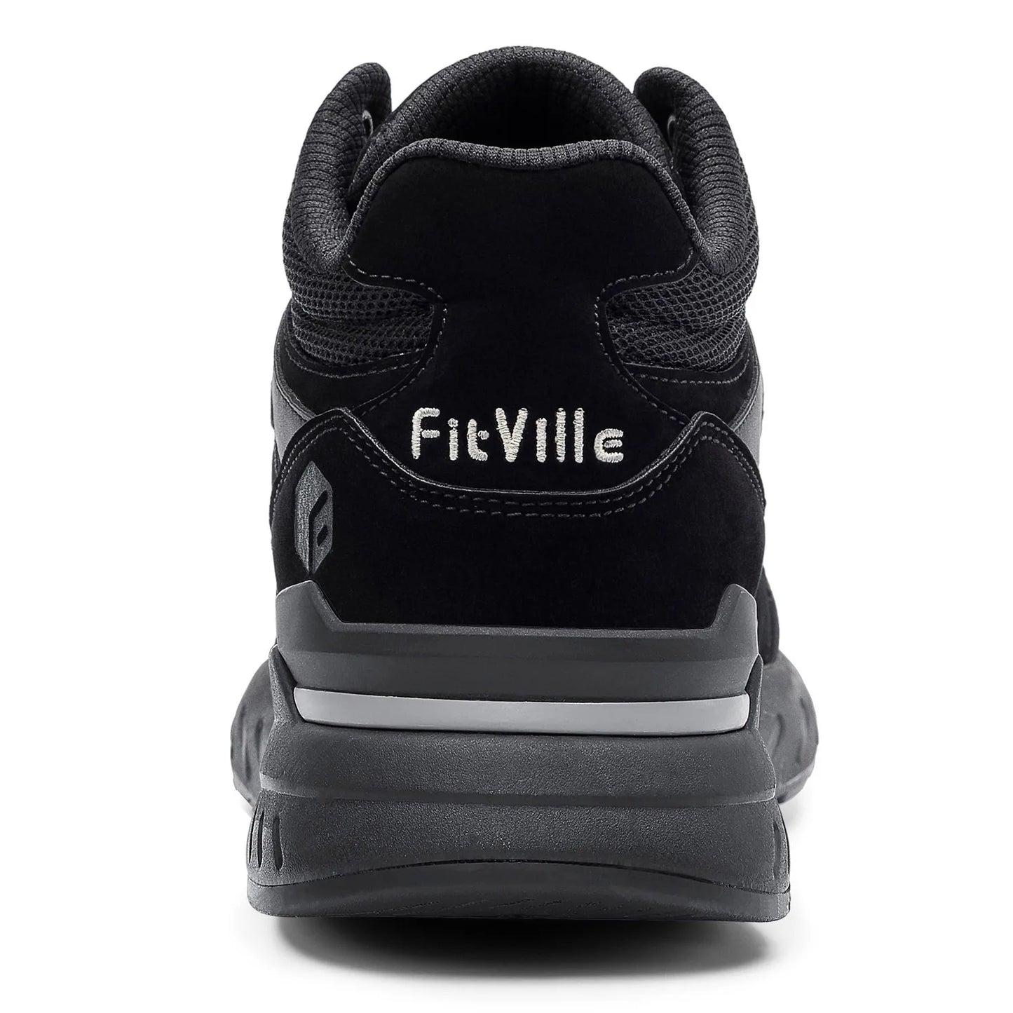 FitVille Men's High-Top Basketball Shoes Widened Lightweight Casual Sneakers/Breathable For Male Swollen Feet Relieve Pain