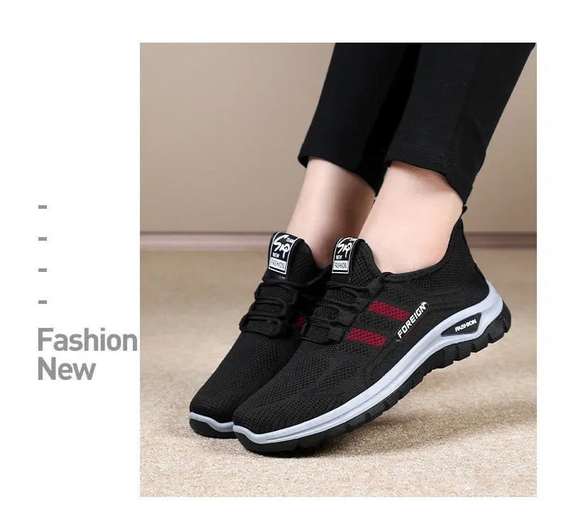 Spring Fashion Women's Shoes High quality Anti slip and Wear resistant/Sports Shoes Mesh Breathable Walking Shoes Designer