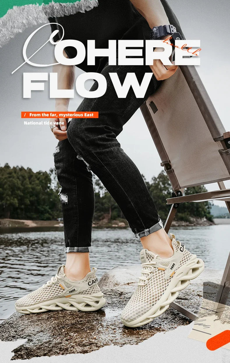 Men's Summer Mesh Sneakers Breathable for Casual Outdoor Running/Tennis Hiking & Luxury Platform Loafers Style