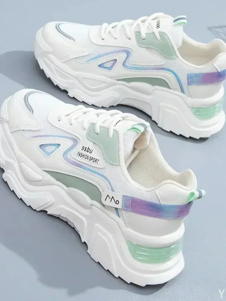 2025 Sneakers Women Platform Flat Shoes Woman Shoes/Casual Trainers Ladies Chunky Sneakers Women Shoes