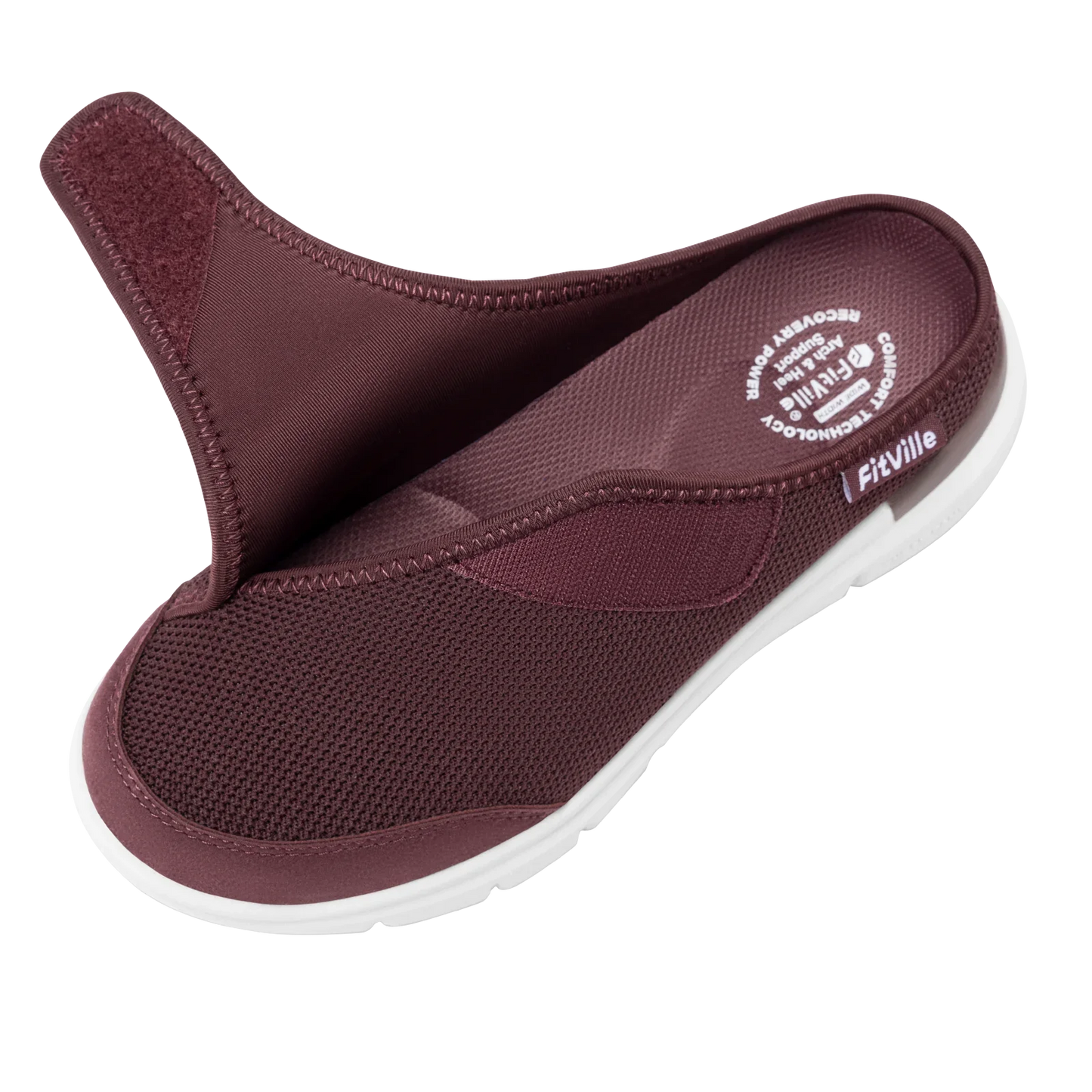 Orthopedic Slippers for Women Wide Fleece Lined Clogs with Arch Support/Recovery Orthopedic Shoes Comfortable Slip-On Footwear