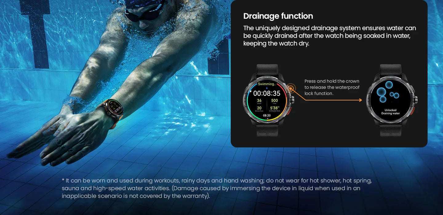 HAYLOU Solar Ultra GPS Smart Watch 1.6” AMOLED Display 60Hz Refresh Rate/Bluetooth Calls 5ATM Water Resistance Sports Smartwatch