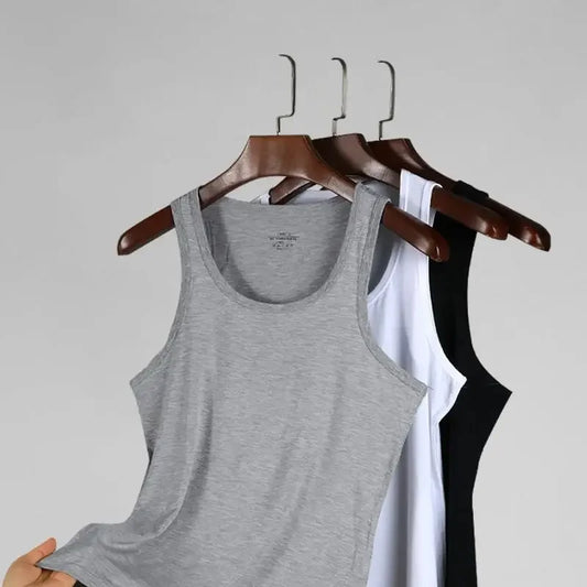 5PCS Men's summer trendy slim-fit hurdling style/wearing men's tight-fitting Tank Tops