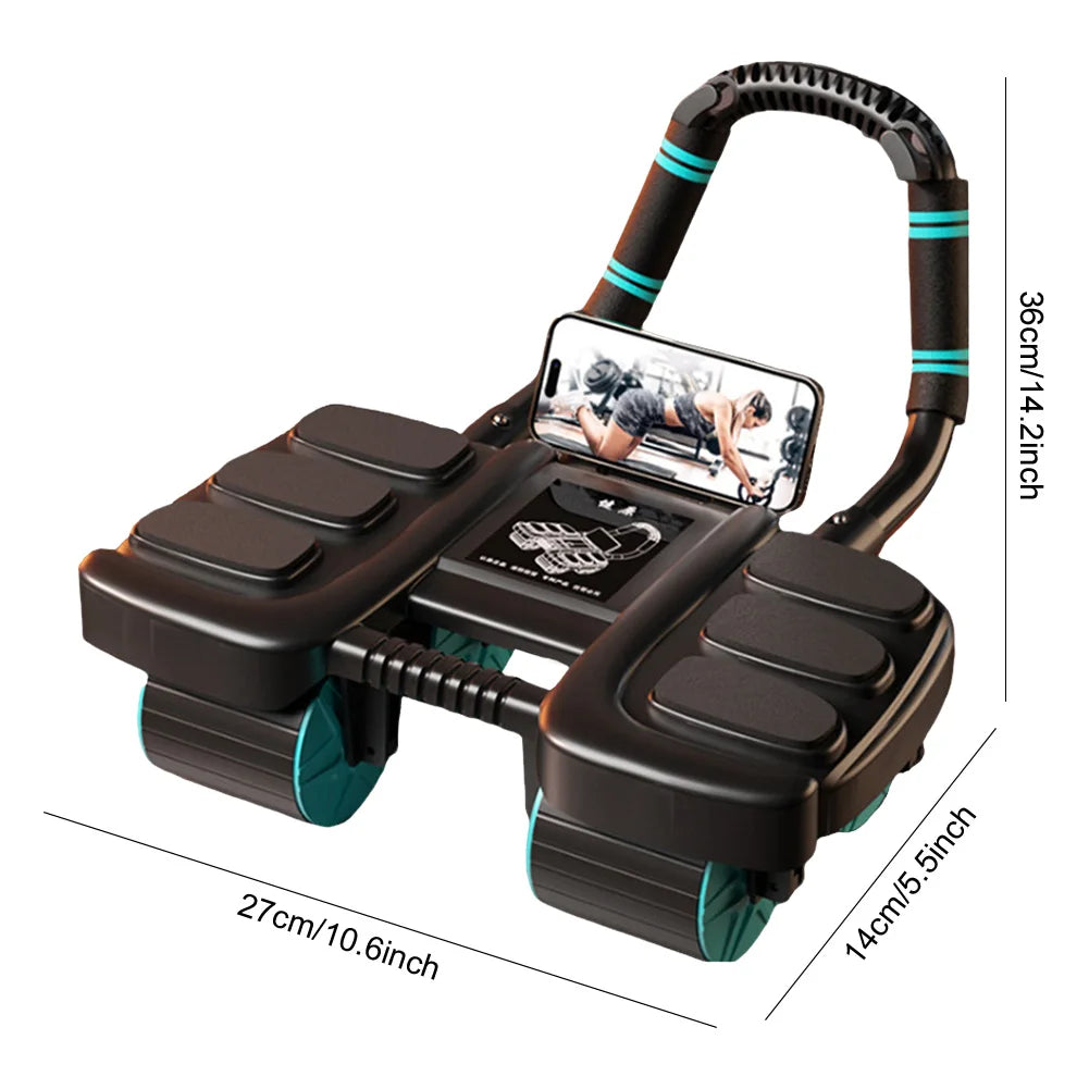Abdominal Exercise Wheel with 6 Elbow Support Outdoor Abdominal Rolling Wheel/Foul Wheel Ab Roller Wheel Home Exercise Equipment