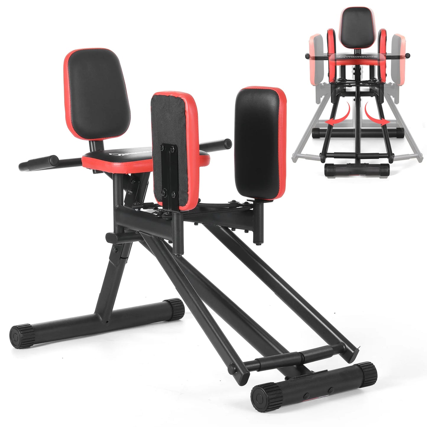 WARMOUNTS Hip Abductor Machine Glute & Thigh Trainer for Women/Adjustable Resistance Band, 300Lbs Weight Capacity for Home Gym