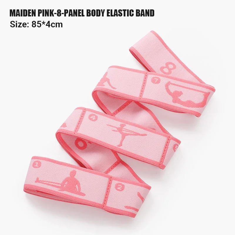 Multi-Section Elastic Yoga Resistance Bands Adult Child Dance Training/Gym Home Pilates Exercise Pull Strap Belt Fitness Sport