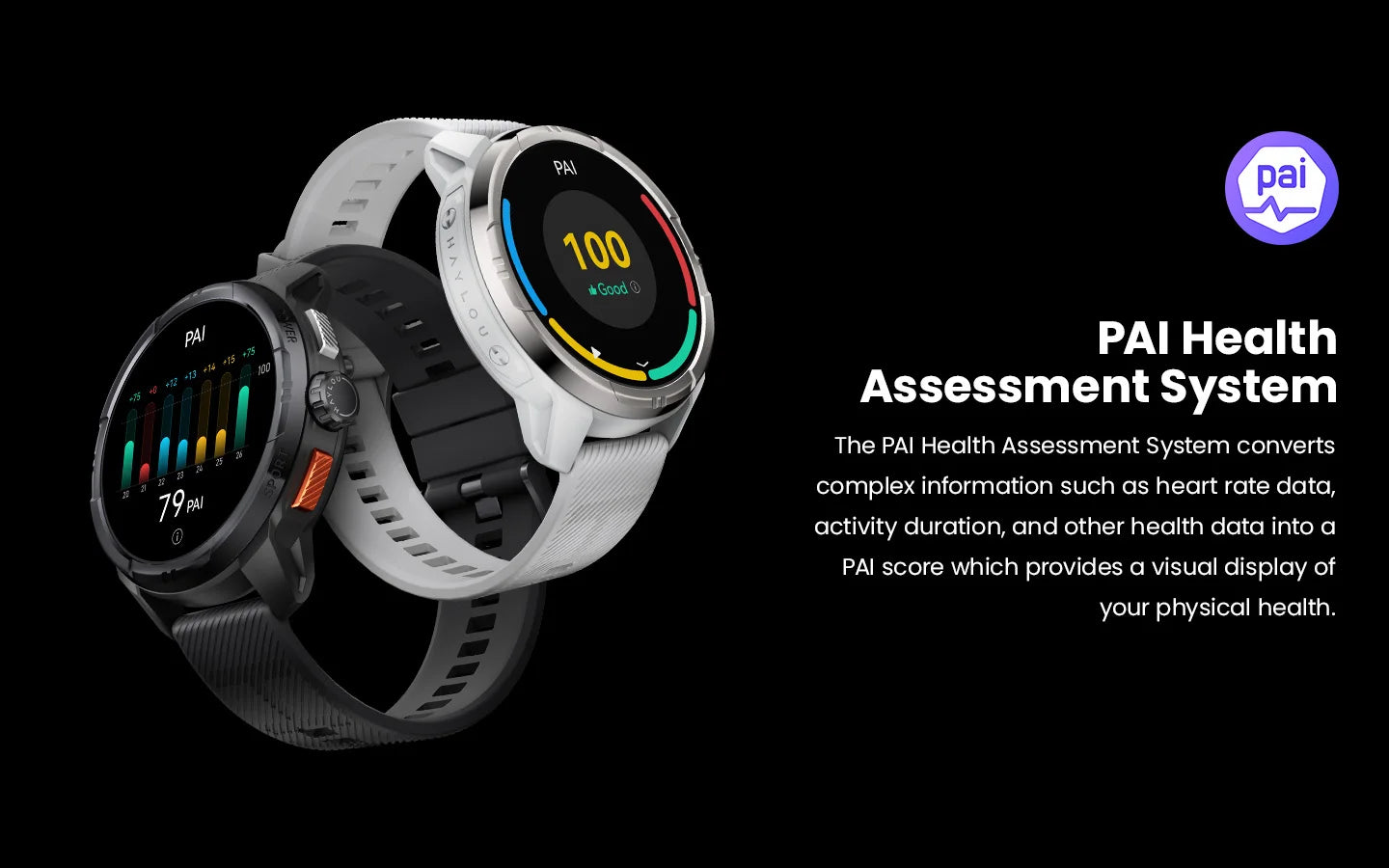 HAYLOU Solar Ultra GPS Smart Watch 1.6” AMOLED Display 60Hz Refresh Rate/Bluetooth Calls 5ATM Water Resistance Sports Smartwatch