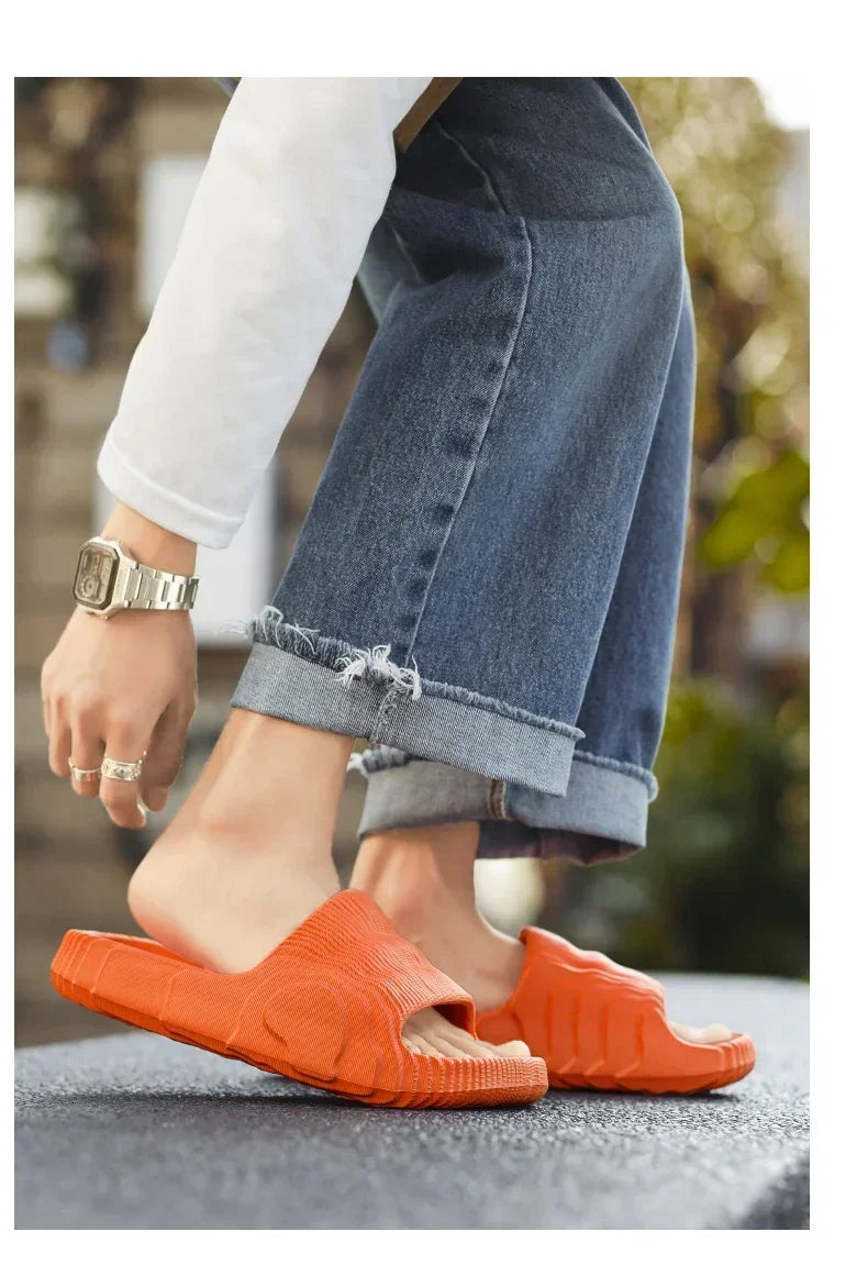 Luxury Man Sandal for Men Brand Men's Shoes White Sandals Flat/Men's Soft Sandal Summer Shoes Sale Slippers