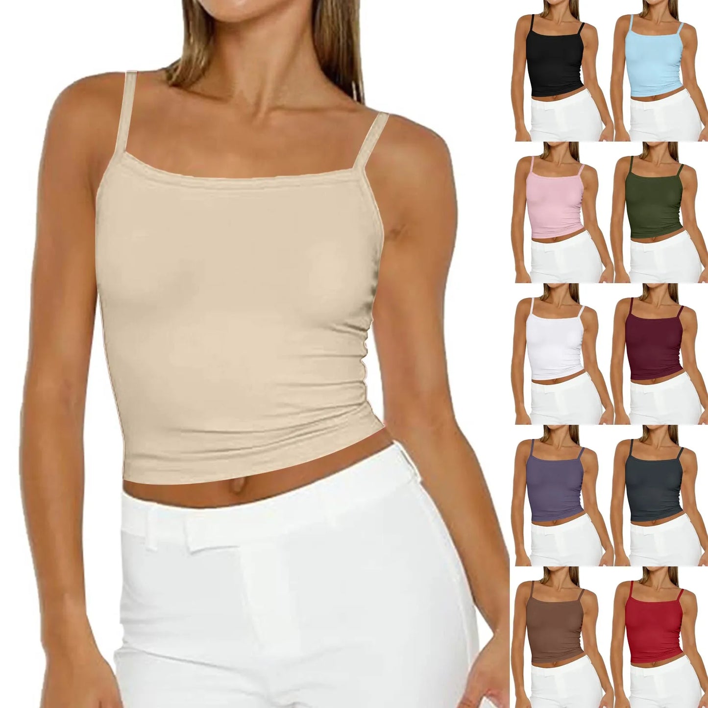 Women's Tank Top Dressy Casual Shirts Summer Loose Fit/Camisole Cute Trendy Clothes Sleeveless Blouses