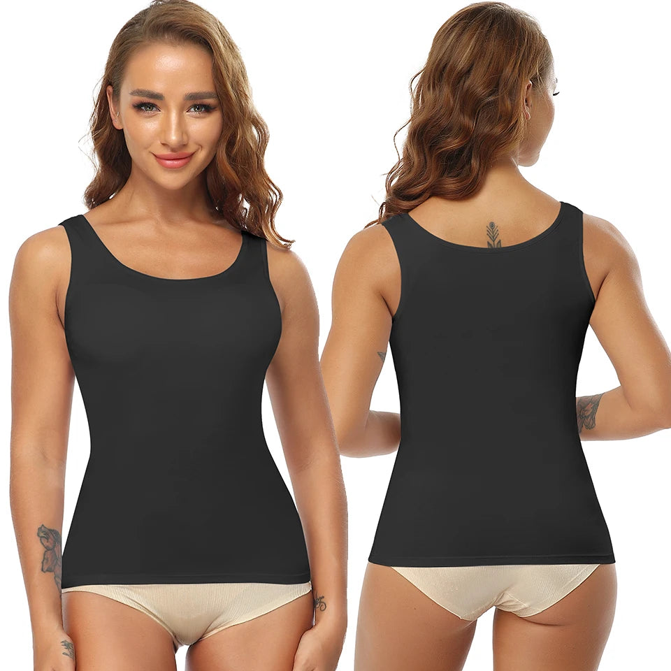 Fitness Workout Running Shirts Compression Shapewear/Tank Top for Women with Built in Bra Women's Padded Sports Bra