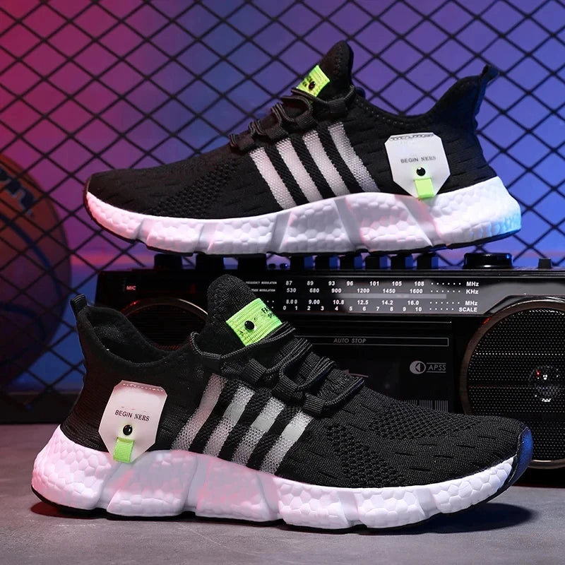 Sneakers Fashion Light comfortable Sneakers For Men Fitness/Running Shoes Trainer Race Breathable Couple Tennis Shoes