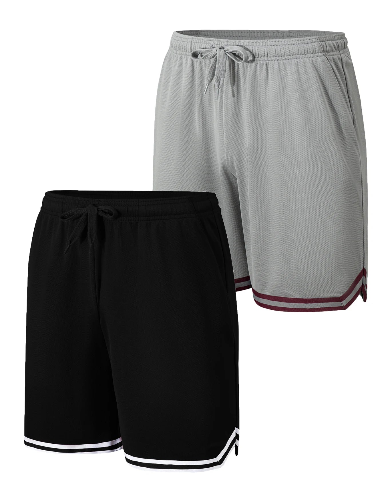 2-piece men's sports shorts lightweight breathable/fast drying fitness training running shorts