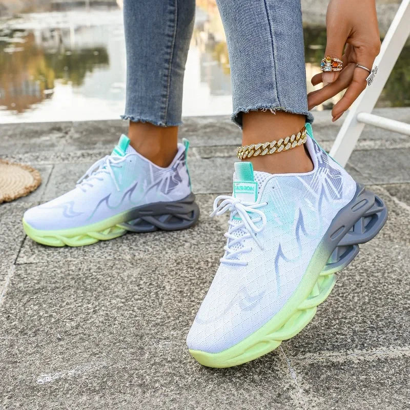 Women Casual Sports Shoes Breathable Lightweight Sneakers Anti-slip/Flats Outdoor Running Walking Shoes Female Vulcanized Shoes