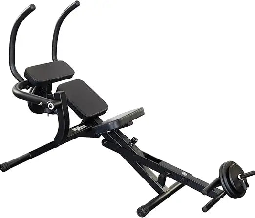 Best Fitness Semi Recumbent AB Crunch Bench,Lower & Upper Abdominal Muscles/Workout Machine For Home Gym Midnight Black