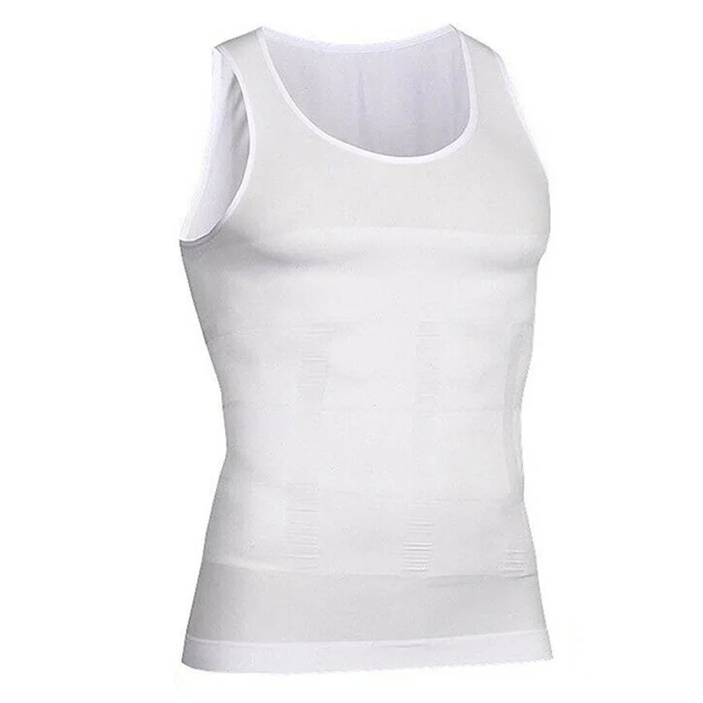 Men's Compression Shirts Tank Tops Undershirts Men's Slimming/Body Shaper Vest Sleeveless Abdomen Slim Vest Fitness Workout