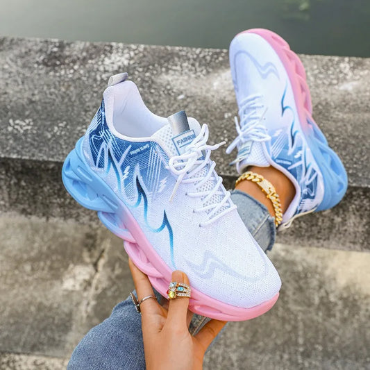 Women Casual Sports Shoes Breathable Lightweight Sneakers Anti-slip/Flats Outdoor Running Walking Shoes Female Vulcanized Shoes