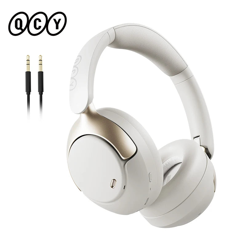 QCY H3 PRO Adaptive ANC Wireless Headphones Over Ear Headset/50dB with LDAC Hi-Res Wireless Audio Bluetooth 5.4 Dual Connection
