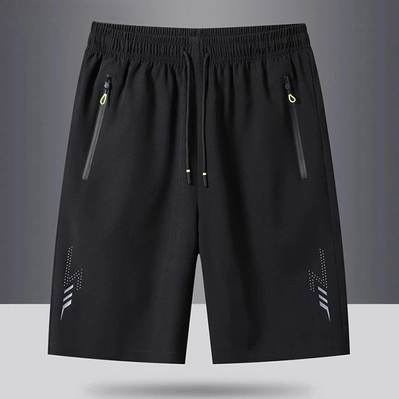 Summer Men's Sport Shorts Cool Sportswear Running Shorts/Casual Bottoms Gym Fitness Training Jogging Men Black Gray