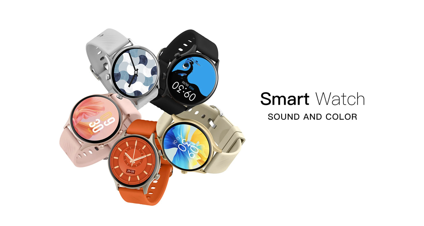 LIEFBEE Round smartwatch can answer/make calls, over 100+ Sportports modes/heart rate sleep monitoring step counting