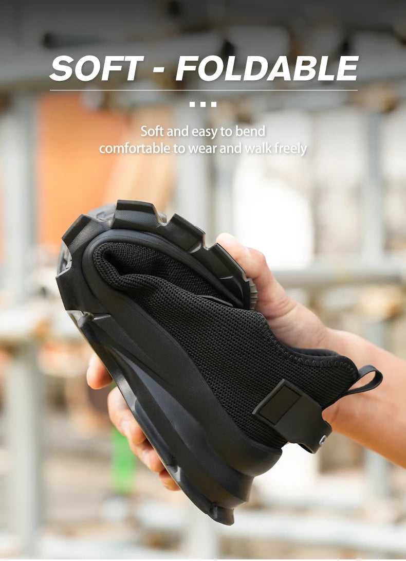 Soft-soled comfortable anti-smash/anti-puncture and breathable safety shoes