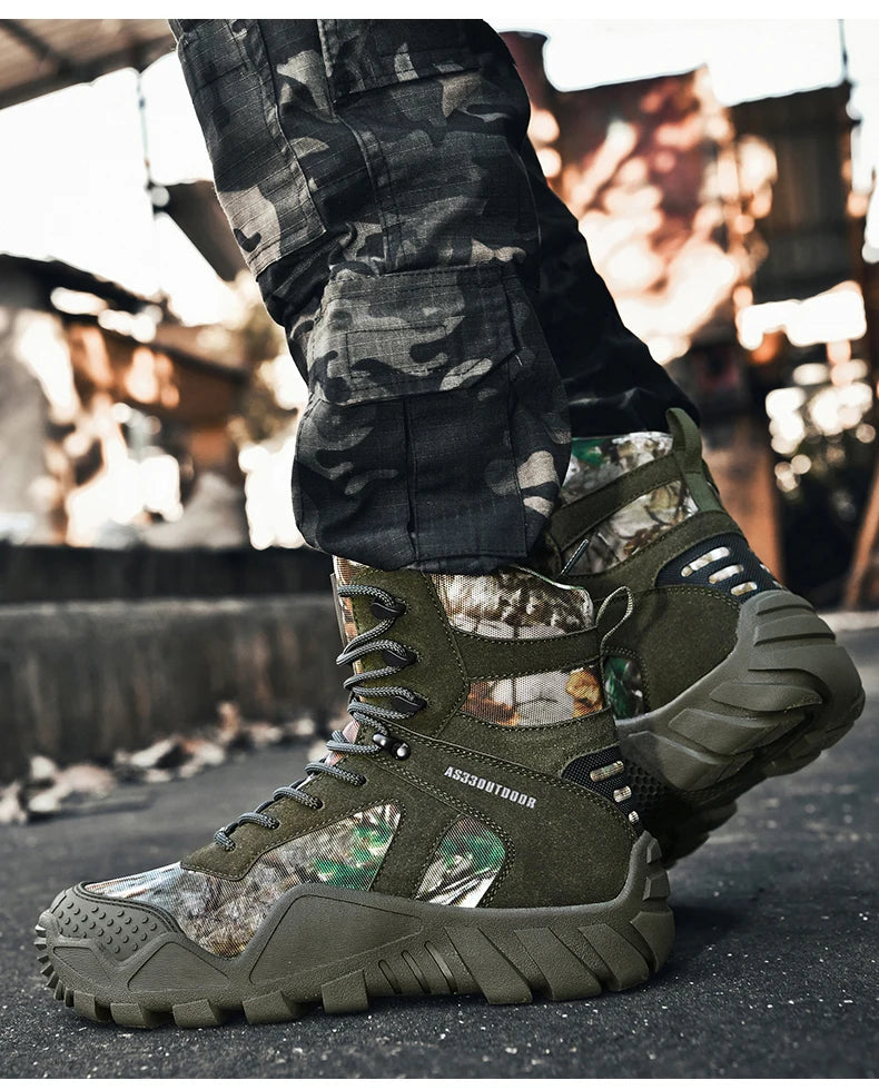 Men's waterproof hiking boots lightweight/outdoor work boots stylish and durable hiking boots