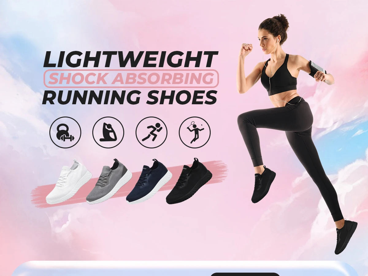 Women's Walking Shoes Women's Running Shoes Comfortable/Non-Slip Breathable Athletic Workout Sneakers