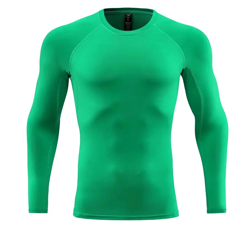 Men Long Sleeve Slim Tops Tees Sportswear Gym Fitness/Compression T-shirt Running Outdoor Jogging Tight Quick Shirt