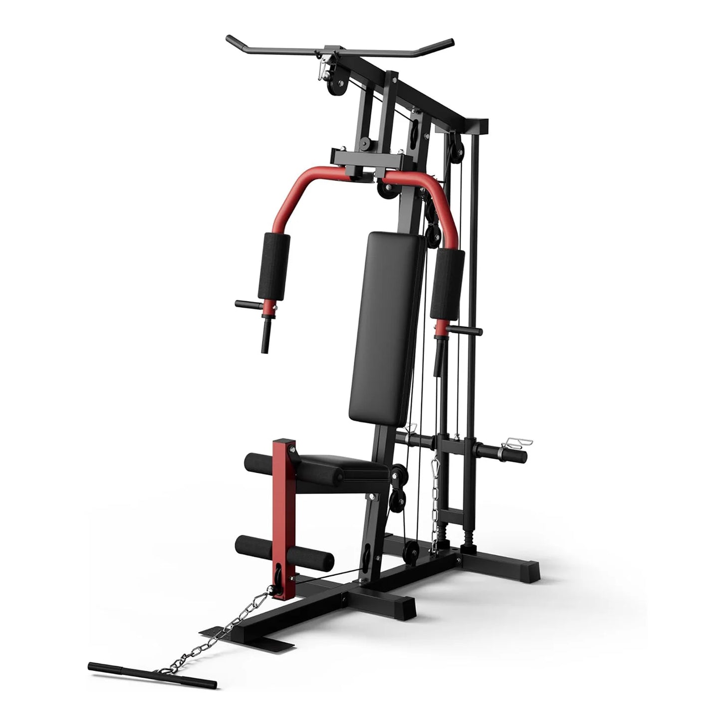 Home Gym Machine Full Body Workout Equipment with Pulley System/Leg Press Support for Strength Training Workout Station