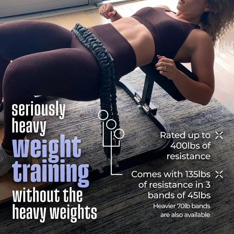 BootySprout Hip Thrust Machine for High Resistance/Glute Training Home Gym Workout Equipment
