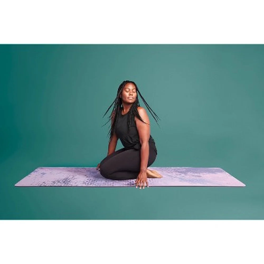 Cloud Print Yoga Mat 5mm PVC Lightweight Durable Non Slip/Cushioning Support Fitness Exercise Travel Yoga Practice