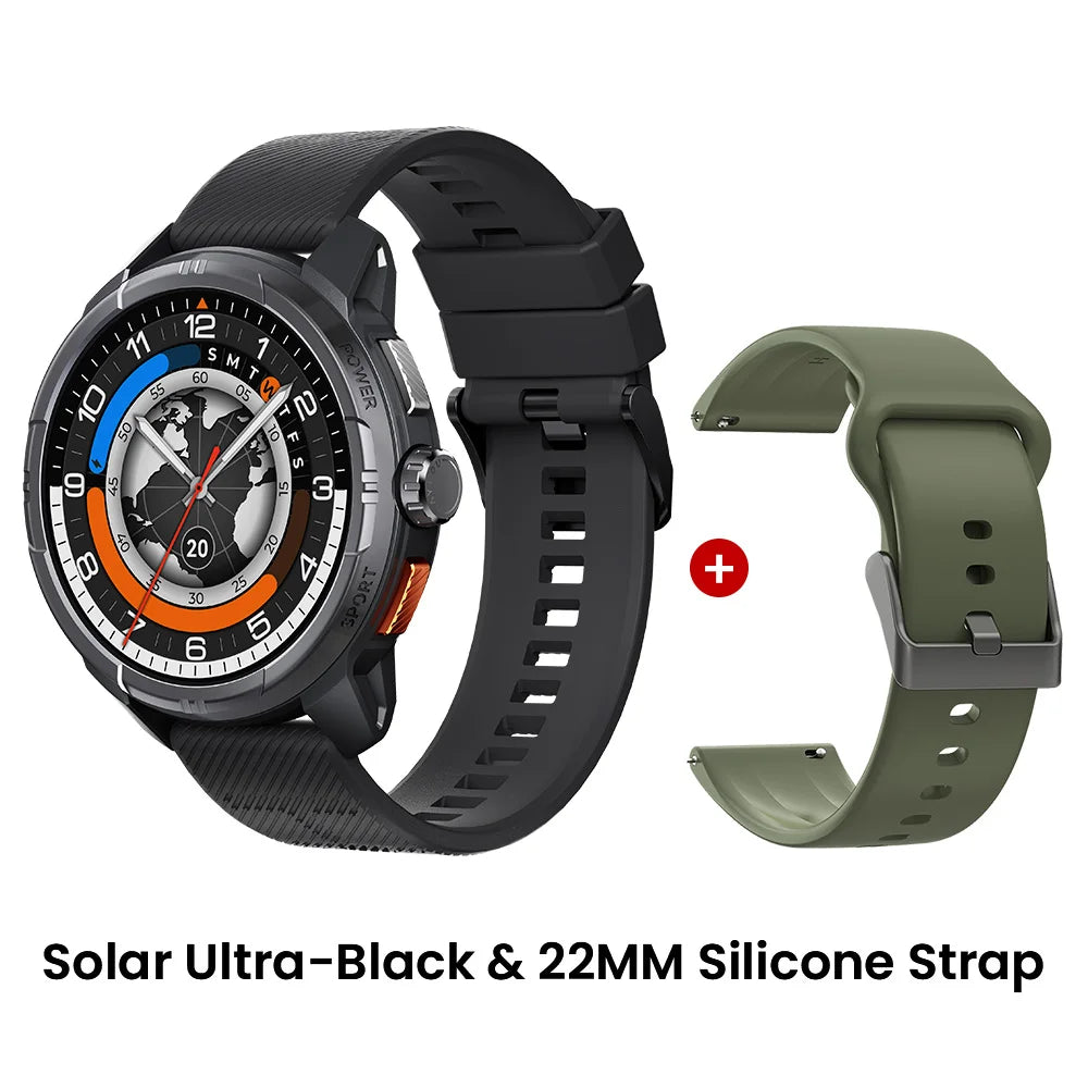 HAYLOU Solar Ultra GPS Smart Watch 1.6” AMOLED Display 60Hz Refresh Rate/Bluetooth Calls 5ATM Water Resistance Sports Smartwatch