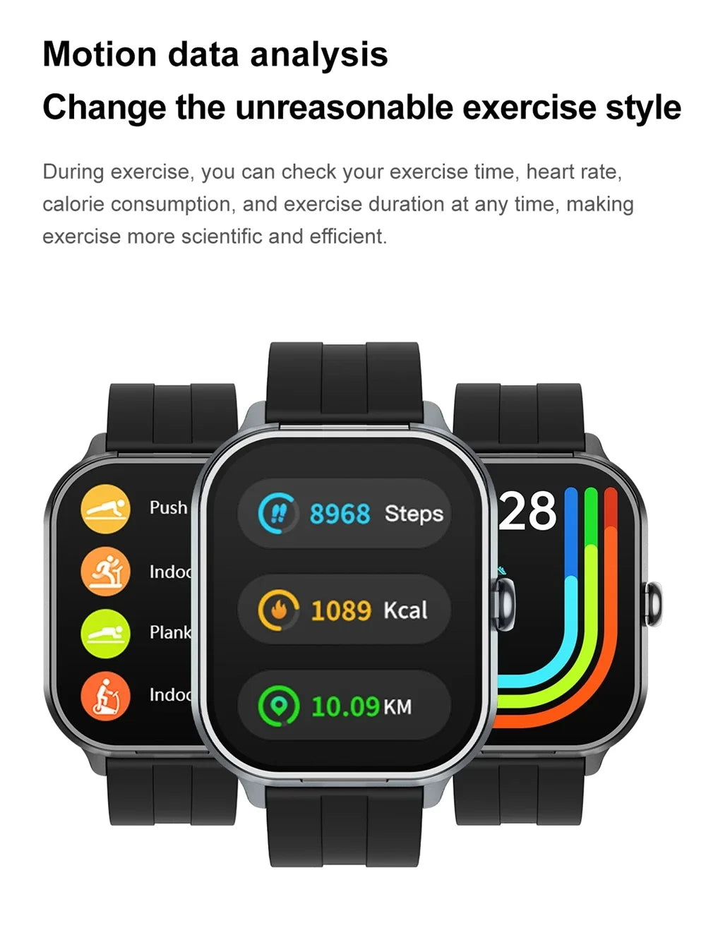 New 2-In-1 Smart Watch With Ear Buds For Men 2 Inch NFC Wireless Call/Fitness Music Control For Huawei Smartphone