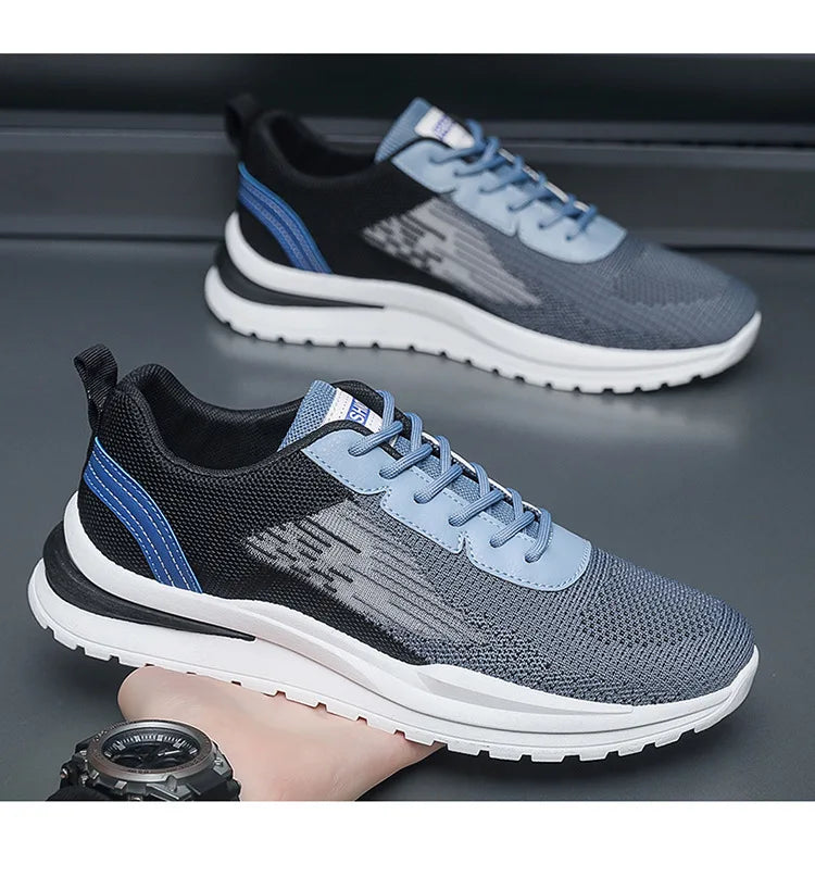 Men's Breathable Mesh Sports Shoes Casual Lightweight Sneakers/Male Comfortable Outdoor Anti-slip Running Shoes