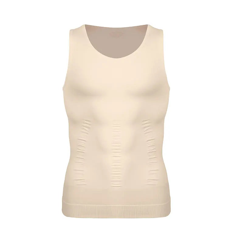 Men Compression Vest Sleeveless Shapewear Slimming Body Shaper/Shirt Gym Workout Corset Tummy Control Tank Top Abs Abdomen