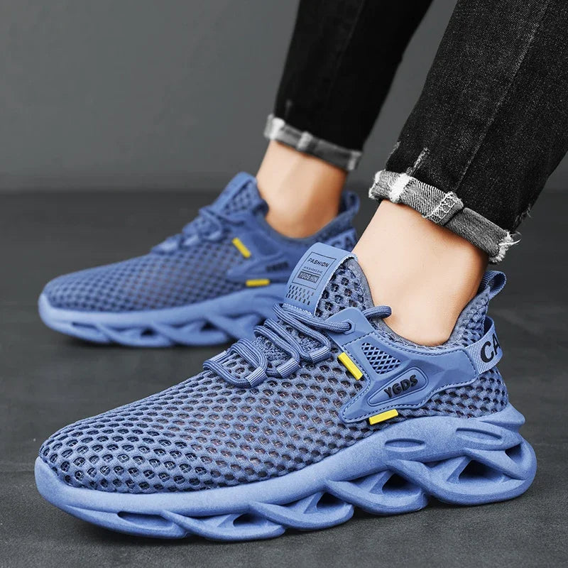 Men's Summer Mesh Sneakers Breathable for Casual Outdoor Running/Tennis Hiking & Luxury Platform Loafers Style