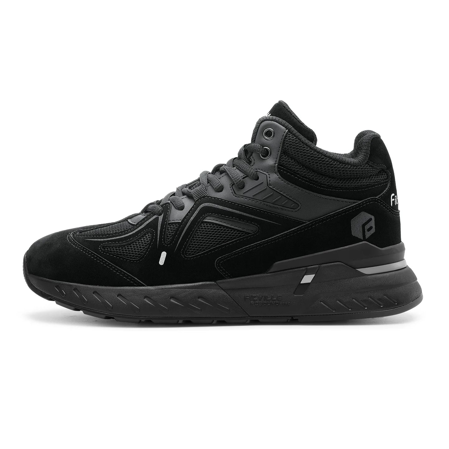 FitVille Men's High-Top Basketball Shoes Widened Lightweight Casual Sneakers/Breathable For Male Swollen Feet Relieve Pain