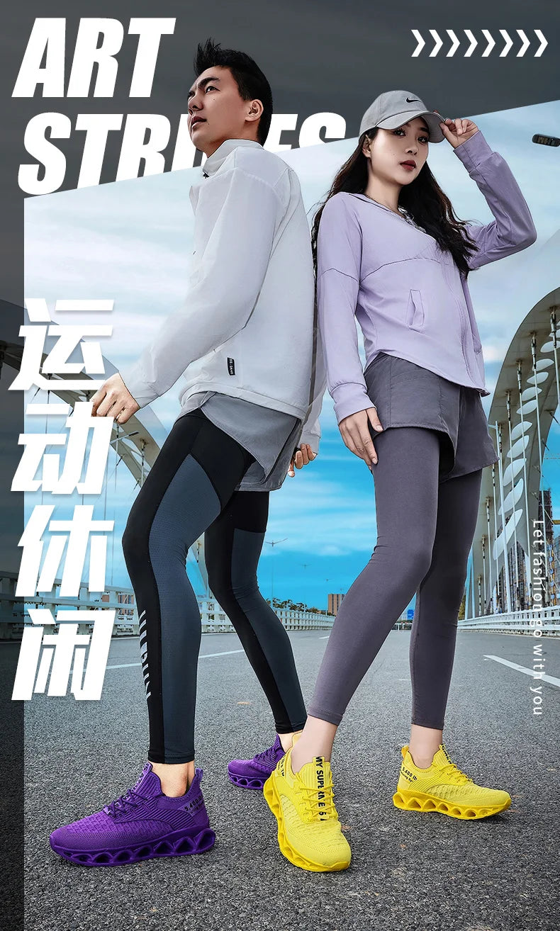 Women's running shoes, lightweight mesh, breathable and comfortable/flat soft tennis shoes, blade sports shoes for women