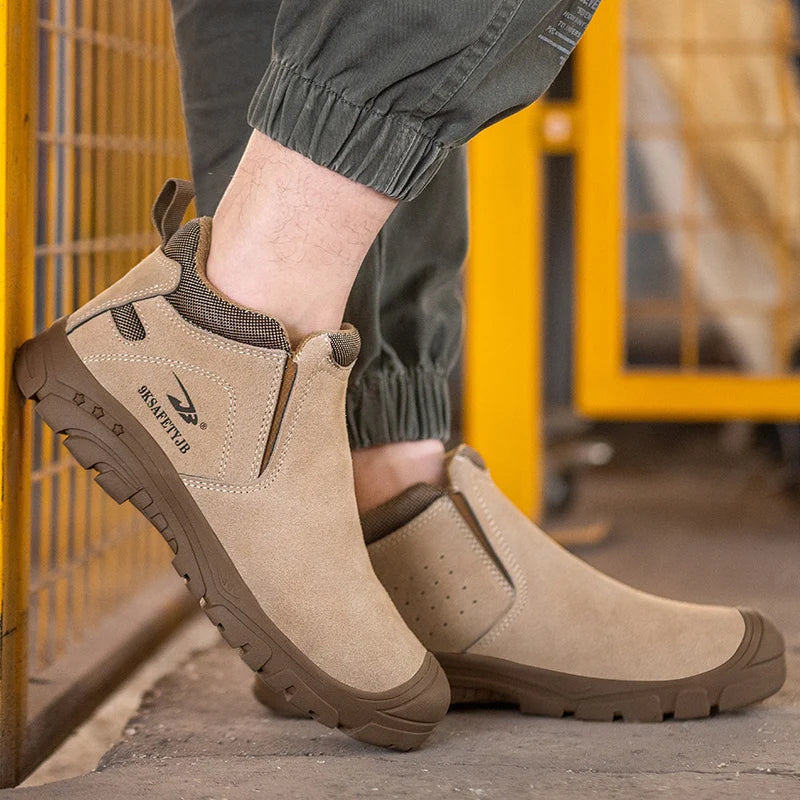 Insulation Men Work Boots Puncture-Proof Safety Shoes/Composite Toe Welder Protective Shoes Indestructible Work Shoes